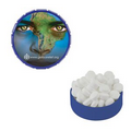 Small Royal Blue Snap-Top Mint Tin Filled w/ Sugar Free Mints